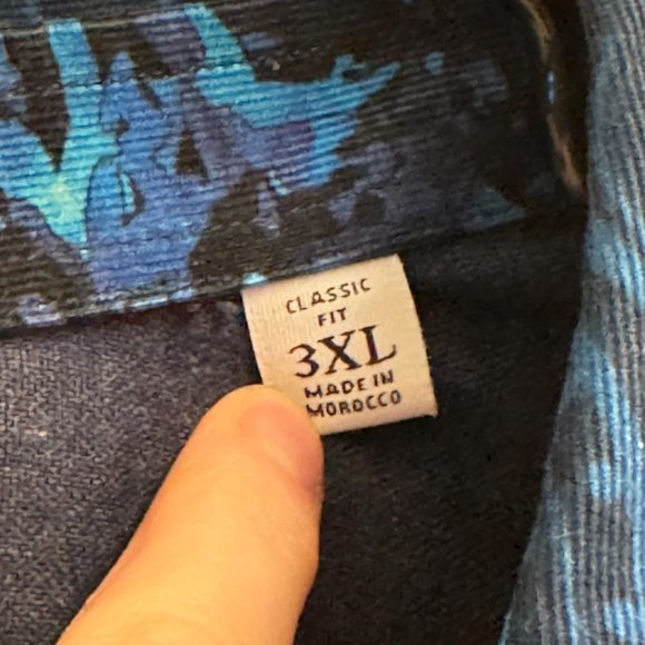 Robert Graham Tarvos Dark Teal Corduroy Paisley - Picture 5 of 5